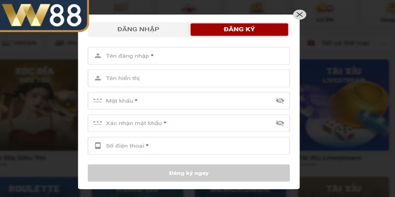 Để có thể trải nghiệm các dịch vụ tại nhà cái bạn hãy đăng ký tài khoản